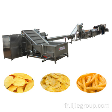 Équipement de production de chips de patates douces de 300 kg / h / h